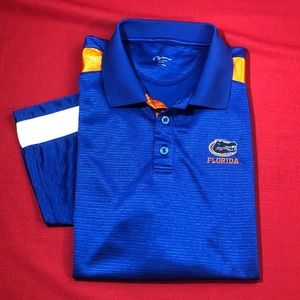 Champion GATORS men polo football shirt XXL blue